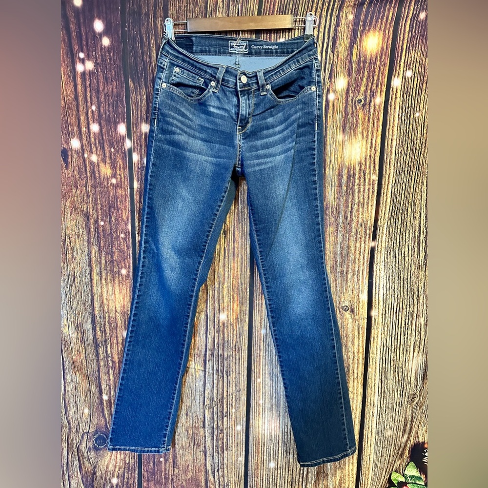 P-007 womens Levi Strauss 6L curvy straight jeans